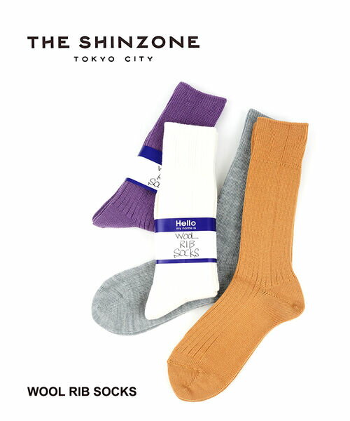 ザ シンゾーン THE SHINZONE 靴下 ソックス くつ下 リブソックス レディース 長め クルー丈 ミドル丈 ウール 無地 カラフル シンプル カジュアル 可愛い 日本製 暖か 秋冬・18AMSIT54-4432302(メール便可能商品)[M便 2/5](レディース)