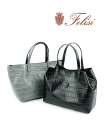 【マラソン期間限定まとめ買いクーポン対象】【20%OFF】フェリージ Felisi バッグ トートバッグ ハンドバッグ 正規品 クロコダイル 型押し エンボスレ...