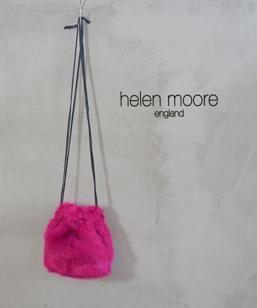 【5/16 1:59までポイント10倍】ヘレンムーア helen moore エコファー 巾着型 ショルダーバッグ ファーバッグ DRAWSTRING-0241802(レディース)