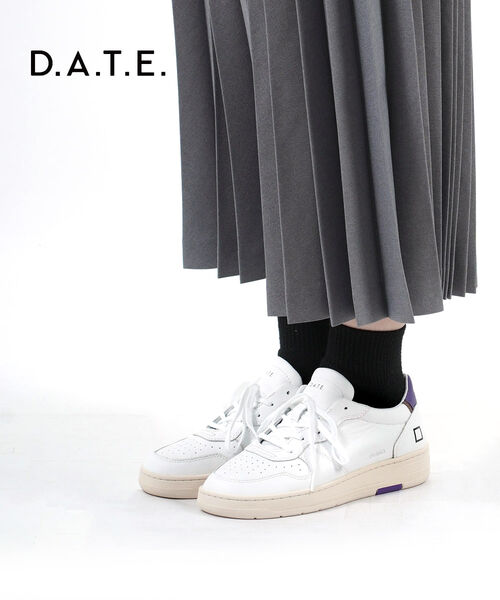 ��30%OFF�ۥǥ��� ���ˡ����� D.A.T.E. �ۥ磻�� �ѡ��ץ� 36 37 38 39 �򥹥ˡ����� �ܳ� �쥶�� �졼�����å� ��ǥ����� �������å� ���塼�� �� �����奢�� ���쥫�� COURT �����ȡ�30WCRMNIP-3362301(��ǥ�����)