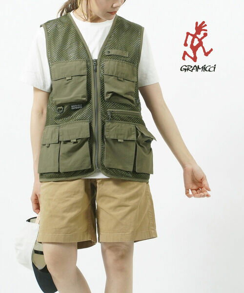 グラミチ GRAMICCI ナイロン マイクロリップストップ ベスト GONE FISHING VEST ゴーンフィッシングベスト・G3SM-J072-2082301(メンズ)(レディース)(クーポン対象外)