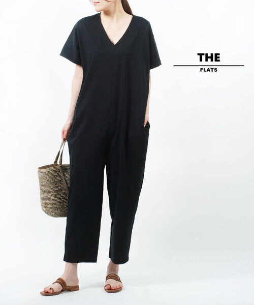 ザ フラッツ THE FLATS コットン Vネック オールインワン V NECK ALL IN ONE・FLT-000-231016-3682301 レディース クーポン対象外 