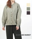 【30%OFF】ブルーレイクマーケット BLUE LAKE MARKET シャツ トップス ブラウス 羽織り ゆったり 体型カバー 無地 綿 コットン ワークテイスト・B-490013-3562402(レディース)(4)