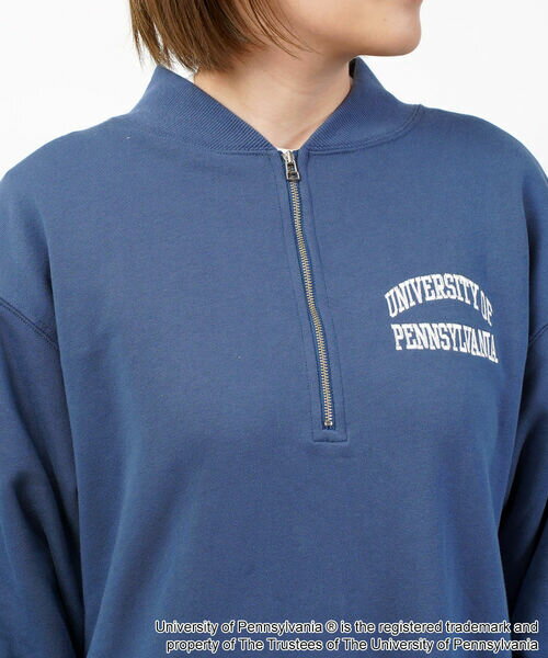 【ポイント10倍】グッドロックスピード GOOD ROCK SPEED スウェット ワンピース ワンピ ハーフジップ カレッジ ロゴ ロング 体型カバー 綿 コットン カジュアル・24IVY201W-0242402(レディース)