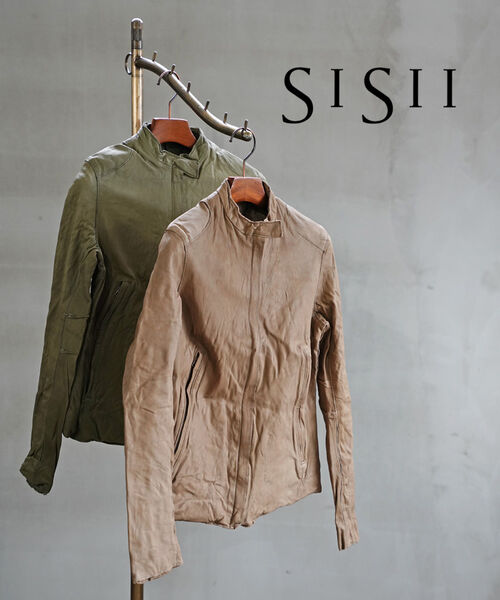 シシ Sisii カウレザー シングル レザージャケット ラ