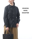 【5/9 20時からポイント10倍】グランマ ママ ドーター GRANDMA MAMA DAUGHTER by KATO 039 toro コットン リボン付き ヨーク切替 フリルシャツ ブラウス TS2032901-4332002(レディース)(last_1)