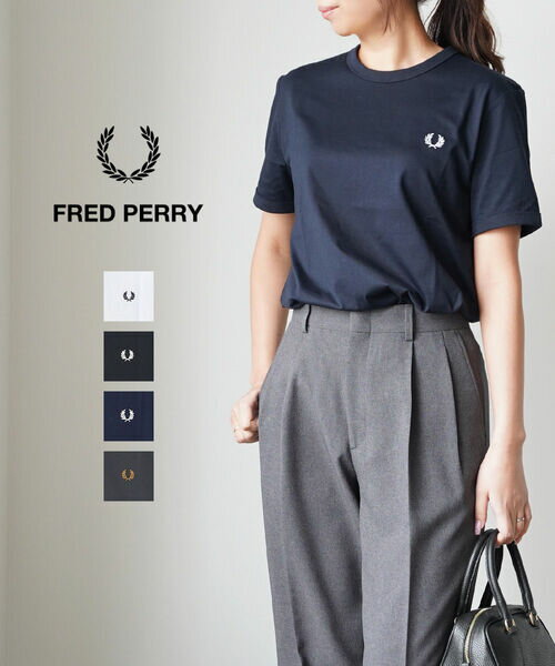 フレッドペリー Tシャツ メンズ 【5/16 1:59までポイント10倍】【2024年春夏新作】フレッドペリー FRED PERRY Tシャツ カットソー トップス リンガーTシャツ クルーネック 半袖 コットン 定番 無地 ワンポイント・M3519-3872401(メール便可能商品)[M便 5/5](メンズ)(レディース)