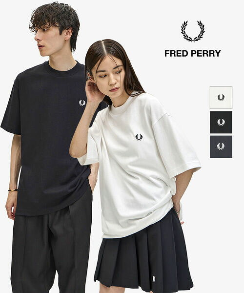 Rakuten - 【ポイント10倍】フレッドペリー FRED PERRY Tシャツ トップス カットソー 半袖 ユニセックス ゆったり 綿 コットン 刺しゅう 大人 トラッド・M8710-3872502(メンズ)(レディース)