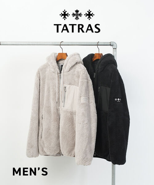 タトラス ボアパーカー メンズ 【11/14 10時からポイント10倍】【2025年秋冬新作】タトラス TATRAS ボア パーカー ジャケット アウター ブルゾン フーディ ジップアップ フード ふわふわ もこもこ 防寒 エコファー ・MJXA0212033588-1612502(メンズ)