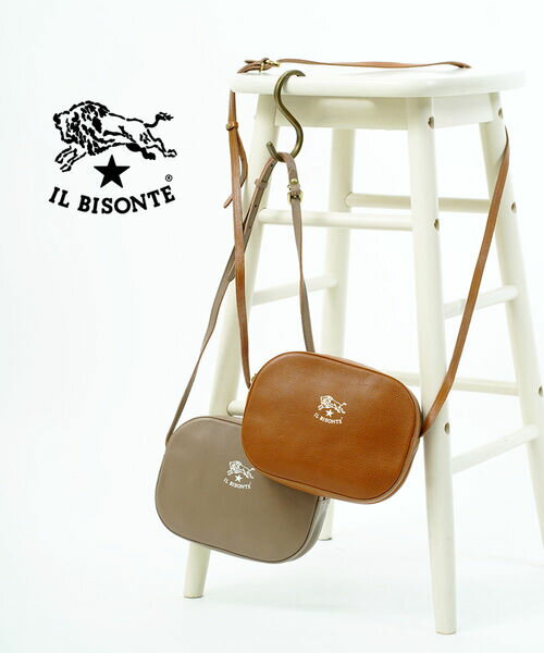 【クーポン対象外】イルビゾンテ バッグ 正規品 IL BISONTE 日本限定 ホワイトロゴ クロスボディバッグ ショルダーバッグ 売れ筋アイテム ロゴ ビアンコ コレクション コンパクト レザー シンプル ・54212309311-0062102(レディース)