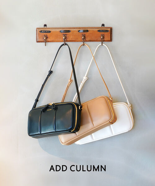 Rakuten - 【4/20限定10%クーポン&ポイント10倍】アドカラム ADD CULUMN バッグ ミニ ショルダーバッグ 肩掛け ワンショルダー 軽量 小さめ 横長 おしゃれ きれいめ・A25S07B354-5062501(レディース)