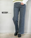 【2025年春夏新作】ニードバイ ヘリテージ NEEDBY heritage デニム パンツ デニムパンツ ジーンズ ジーパン フレアパンツ 股上深め ハイライズ センタープレス・B1C202737-2942501(レディース)(4)