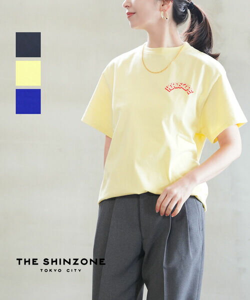 Rakuten - 【30%OFF】ザ シンゾーン THE SHINZONE Tシャツ 半袖 カットソー プルオーバー クルーネック ロゴ プリント かわいい カジュアル おしゃれ・25SMSCU13-4432501(レディース)