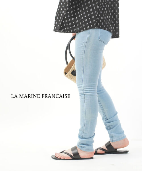 Rakuten - 【4/20限定ポイント10倍】ラ マリン フランセーズ LA MARINE FRANCAISE デニムパンツ レギンス デニム スキニーパンツ ストレッチ スリム・MLC4510031-0091501(レディース)