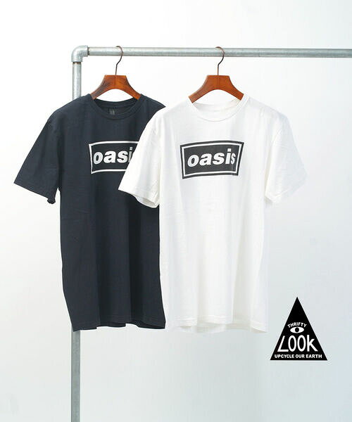 Rakuten - 【30%OFF】スリフティールック THRIFTY LOOK Tシャツ ロックTシャツ バンドTシャツ トップス 半袖 オアシス ユーズド加工 コットン ユニセックス・TL22S016-2932501(メール便可)[M便 5/5](メンズ)(レディース)