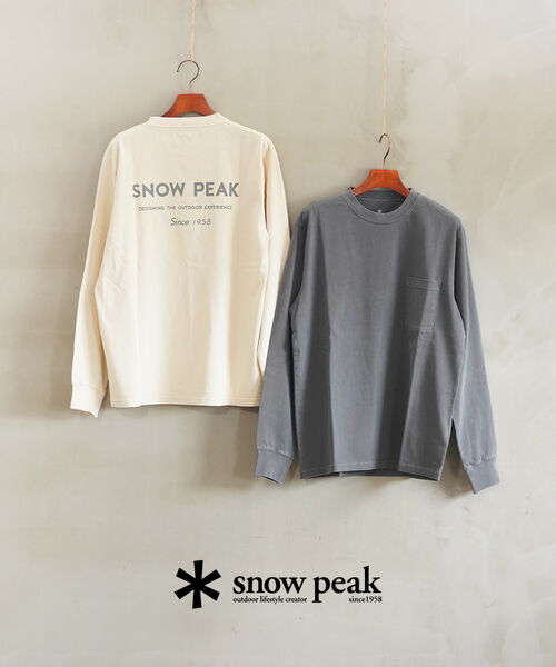 Rakuten - 【30%OFF】スノーピーク Snow Peak 長袖 Tシャツ カットソー ロンT トップス プリントT ユニセックス・TS-25AU012-4622502(メンズ)(レディース)