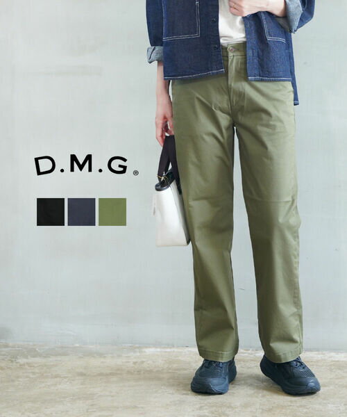 Rakuten - 【ポイント2倍】ドミンゴ D.M.G チノパン ストレッチ パンツ トラウザーパンツ ボトムス 体型カバー ストレート 伸縮性 日本製 シンプル・14-348T-1272502(レディース)
