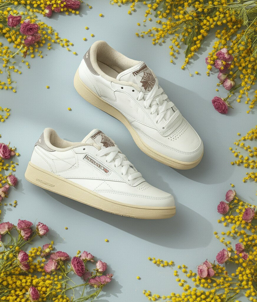 【3/15限定10%クーポン対象】リーボック Reebok スニーカー クラブ C シューズ 靴 レザー ローカット 定番 チョーク ボーン スポーツ テニス カジュアル・CLUB-C-85-0122501(レディース)(D-1)