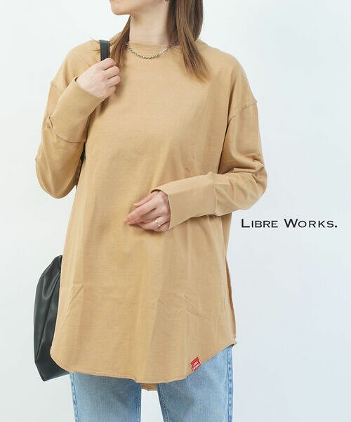 Rakuten - 【ポイント2倍】リブレワークス LIBRE WORKS カットソー ロンT プルオーバー トップス コットン 長袖 クルーネック シンプル 無地・746000-2002202(レディース)(last_1)