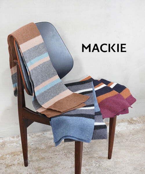 Rakuten - ロバートマッキー ROBERT MACKIE マフラー ニット ニットマフラー ウール ボーダー かわいい ユニセックス ギフト プレゼント おしゃれ・S801-0312402(メンズ)(レディース)
