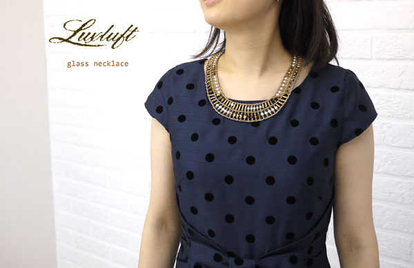 ルクスルフト luxluft luxluft(ルクスルフト）ユリアレジン ガラス ネックレス outlet 1342004-0291202(レディース)(f)(RCP)(アクセサリー)(50)