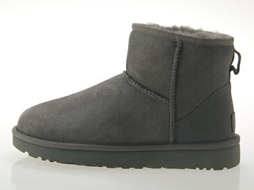 アグ UGG AUSTRALIA WOMENS CLASSIC MINI II ウィメンズ クラシック ミニ 2 レディース ムートンブーツ シープスキン GREY グレー #1016222-grey