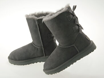 アグ UGG AUSTRALIA WOMENS BAILEY BOW II ウィメンズ ベイリー ボウ 2 レディース ムートン ブーツ シープスキン GREY グレー #1016225-grey