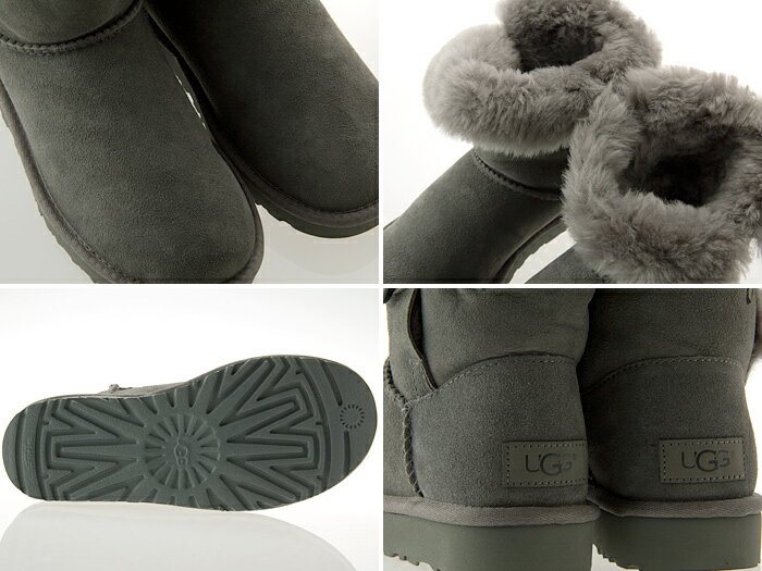 アグ UGG AUSTRALIA WOMENS BAILEY BUTTON II ウィメンズ ベイリー ボタン 2 レディース ムートンブーツ シープスキン GREY グレー #1016226-grey