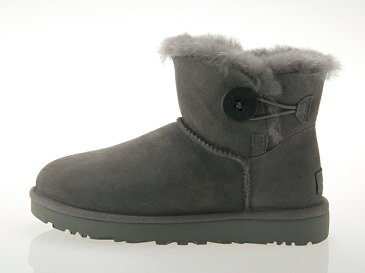 アグ UGG AUSTRALIA WOMENS MINI BAILEY BUTTON II ウィメンズ ミニ ベイリー ボタン 2 レディース ムートンブーツ シープスキン GREY グレー #1016422-grey