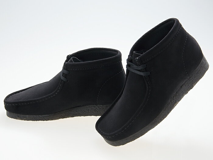 クラークス CLARKS ORIGINALS WALLABEE BOOT ワラビー ブーツ BLACK SUEDE ブラック スエード 26155517