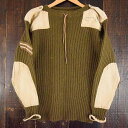 1960's BRITISH ARMY コマンドセーター ステンシル入り SIZE2 60年代 イギリス軍 ミリタリー 軍放出品 実物 本物 CDO エポレット...