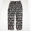 Feeet2nd限定 ink "EMOTION PANTS" BLACK  インク 総柄 エモーションパンツ 人文字 再構築    