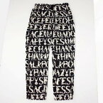 Feeet2nd限定 ink "EMOTION PANTS" BLACK 【L】 インク 総柄 エモーションパンツ 人文字 再構築 【古着】 【ヴィンテージ】 【中古】 【メンズ店】