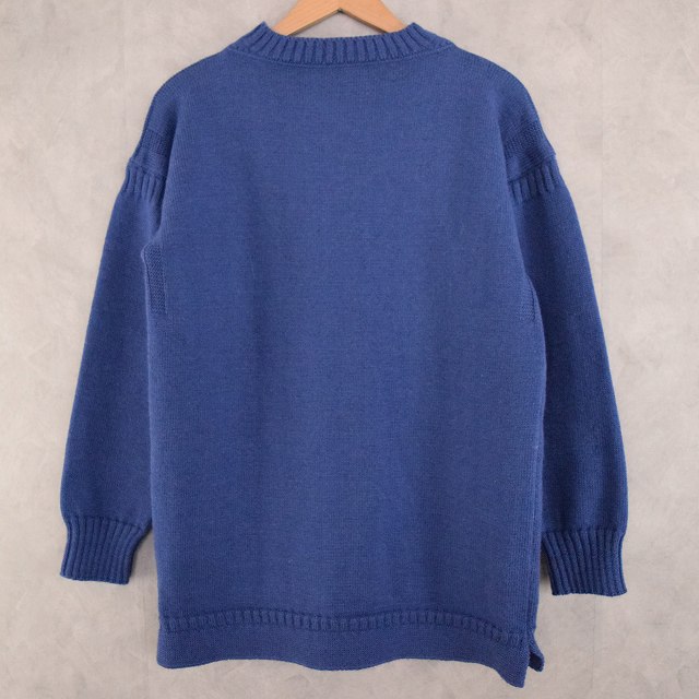 VINTAGE Guernsey Sweater Blue 