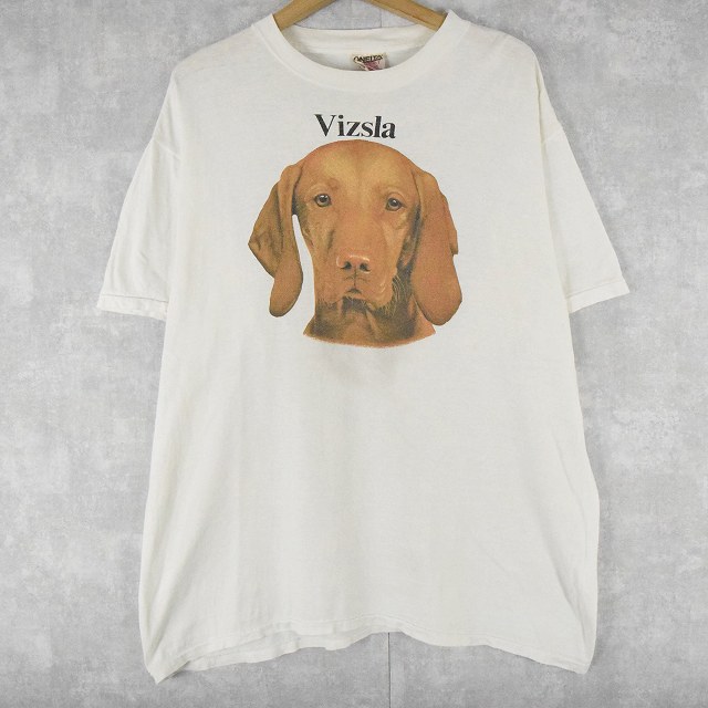 90's Vizsla 犬プリントTシャツ XL 90年代 ビズラ いぬ イヌ アニマル 動物　半袖    