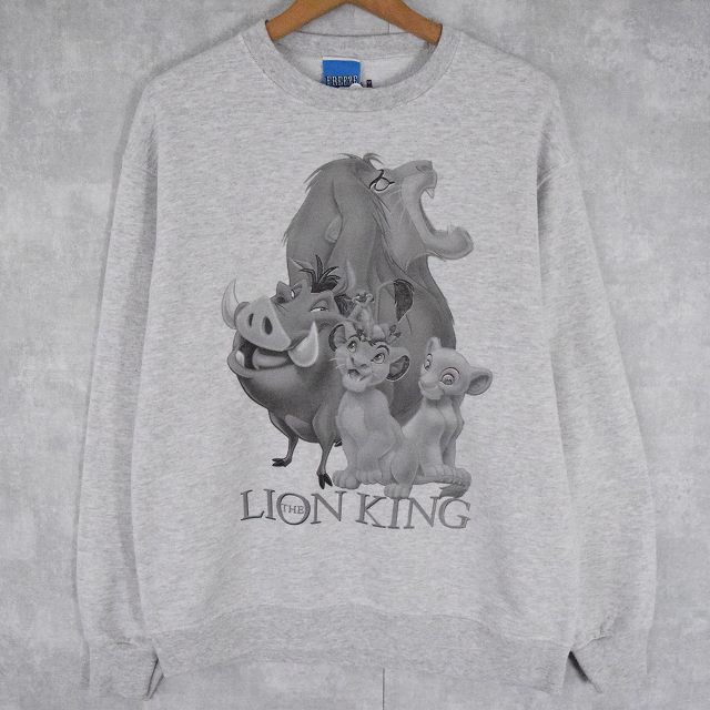 THE LION KING キャラクタープリント スウェット M ディズニー ライオンキング アニマル 動物 【古着】 【ヴィンテージ】 【中古】 【メンズ店】