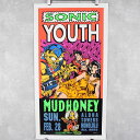 1992 TAZ SONIC YOUTH MUDHONEY Tour poster サイン＆ナンバー入り 90年代 90s ソニックユース ロックバンド コンサート ポスター 音楽 ミュージック インテリア マッドハニー 【古着】 【ヴィンテージ】 【中古】 【メンズ店】