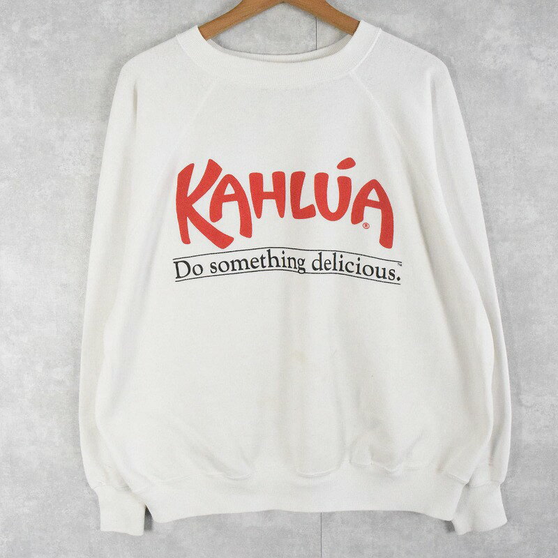 楽天ヴィンテージ 古着屋 通販 Feeet80's KAHLUA USA製 企業ロゴラグランスウェット XL 80s 80年代 アメリカ製 カルーア お酒 酒造メーカー 【古着】 【ヴィンテージ】 【中古】 【メンズ店】