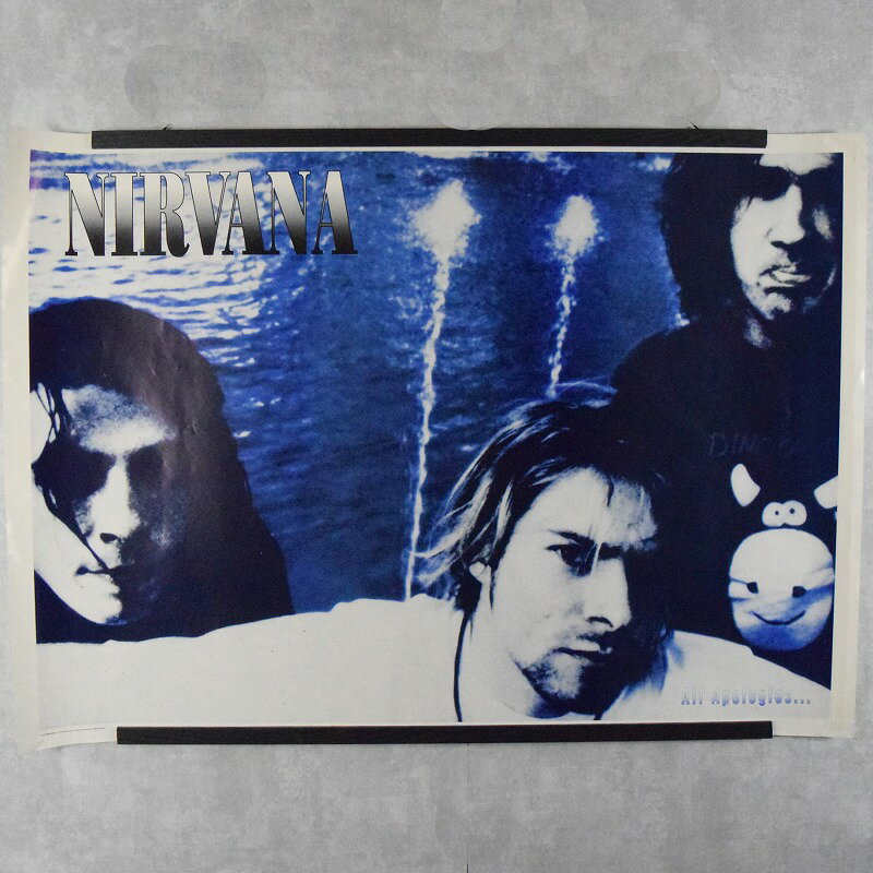 NIRVANA "All Apologies..." Rock Band Poster ニルバーナ ロックバンド ミュージック 音楽 雑貨 インテリア ポスター 【古着】 【ヴィンテージ】 【中古】 【メンズ店】