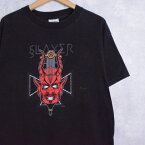 90's SLAYER "Diabolus in Musica" スラッシュメタルバンド アルバムTシャツ BLACK L 90s 90年代 半袖 黒 ブラック 音楽 ロック スレイヤー【古着】 【ヴィンテージ】 【中古】 【メンズ店】