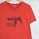 80 039 s USA製 PEACE THROUGH SURPERIOR FIRE POWER プリントTシャツ XL 80s 80年代 銃 赤 レッド 半袖【古着】 【ヴィンテージ】 【中古】 【メンズ店】