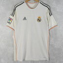 2013-2014 Real Madrid RONALD 7 サッカーユニフォームシャツ ゲームシャツ アディダス adidas レアルマドリード 白 ホワイト 半袖 フットボール CR7 Christiano Ronald クリロナ クリスティアーノ ロナウド 【古着】 【ヴィンテージ】 【中古】 【メンズ店】