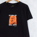 90 039 s PLANET OF THE APES USA製 APE SHALL NOT KILL APE 映画プリントTシャツ M 90s 90年代 猿の惑星 アメリカ製 ムービー【古着】 【ヴィンテージ】 【中古】 【メンズ店】