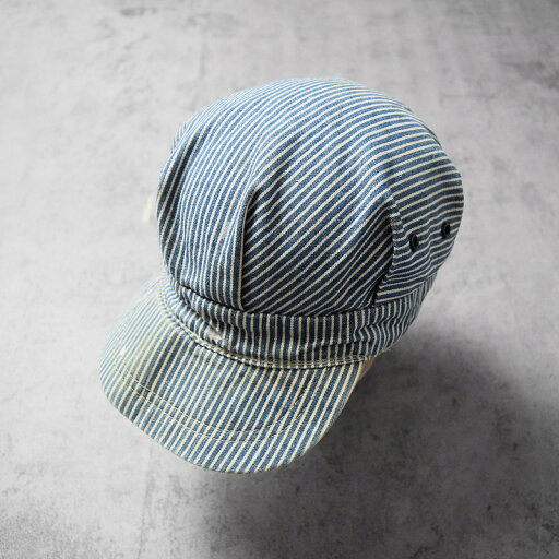 VINTAGE ヒッコリーストライプ デニムワークキャップ 帽子 【古着】 【ヴィンテージ】 【中古】 【メンズ店】 VINTAGE ヒッコリーストライプ デニムワークキャップ 帽子 【古着】 【ヴィンテージ】 【中古】 【メンズ店】