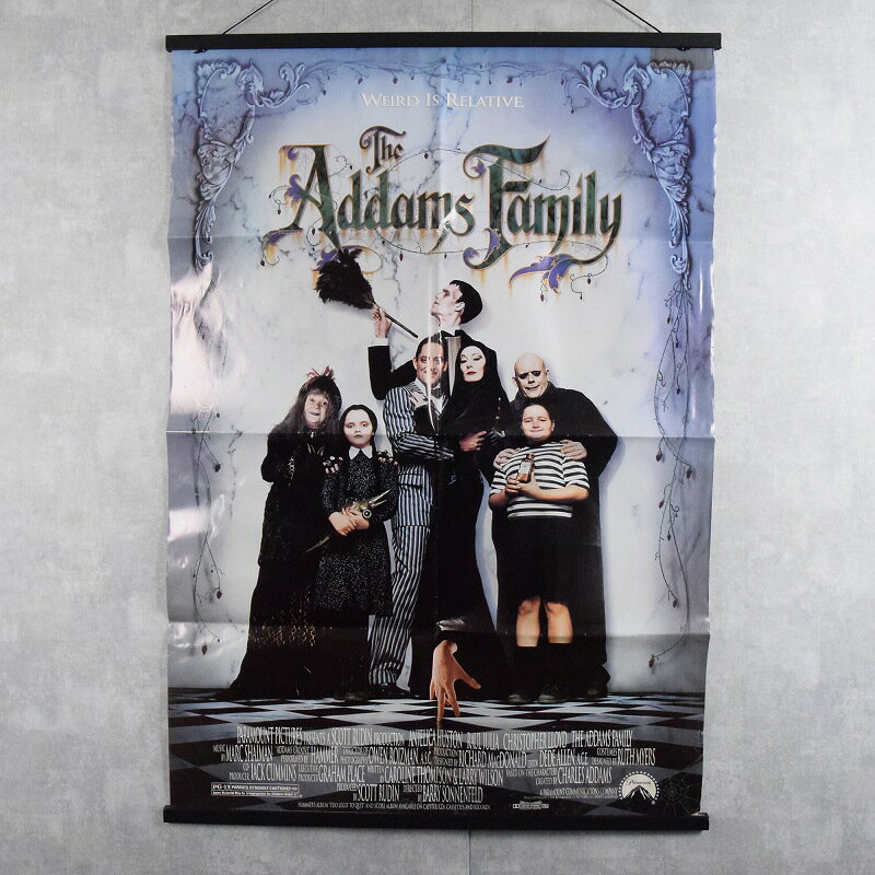 1991 The Addams Family Movie Poster 90s 90年代 アダムスファミリー コメディ ホラー ポスター【古着】 【ヴィンテージ】 【中古】 【メンズ店】
