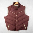 80's Woolrich ダウンベスト 80年代 80s ウールリッチ えんじ ボルドー【古着】 【ヴィンテージ】 【中古】 【メンズ店】(4)