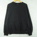 90's DISCUS USA製 前V 無地スウェット BLACK L 90年代 90s ディスカス アメリカ製 黒 ブラック【古着】 【ヴィンテージ】 【中古】 【メンズ店】(4)