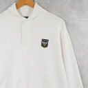 Ralph Lauren ユニパッチ付き ハーフスナップスウェット M ラルフローレン ユニパッチ ユニオンパッチ ショールカラー【古着】 【ヴィンテージ】 【...