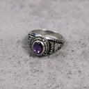 1991 Zales Trillium カレッジリング 13号 スクールリング シルバーアクセサリー 指輪 【古着】 【ヴィンテージ】 【中古】【メンズ店】