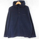 90's POLO SPORT Ralph Lauren USA製 ハーフスナップ フリースフーディ NAVY L 90s 90年代 ポロスポーツラルフローレン...
